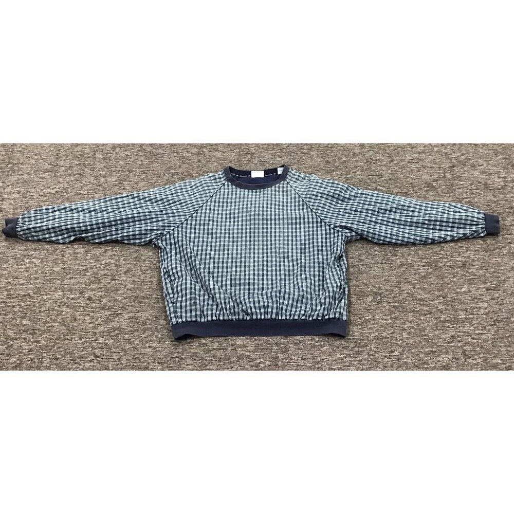 Vintage Slazenger Pullover Windbreaker Mens XxL Green Plaid